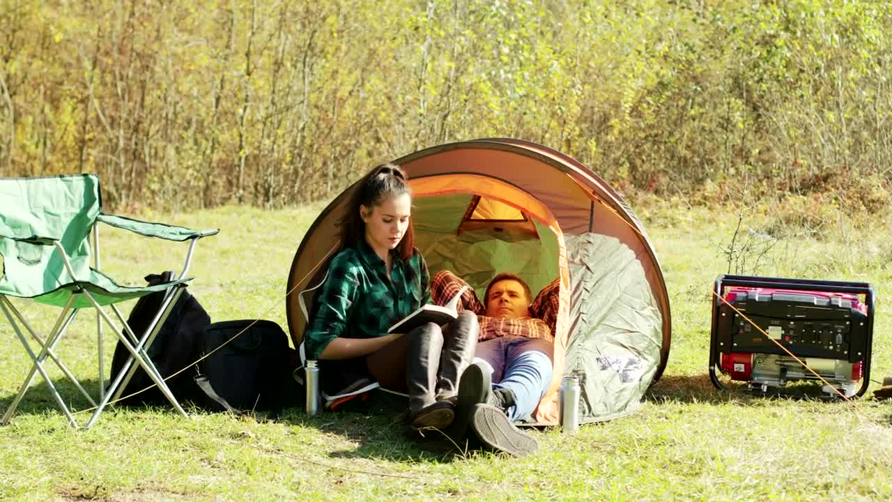 Stock Video Couple Laying In A Small Tent Live Wallpaper For PC