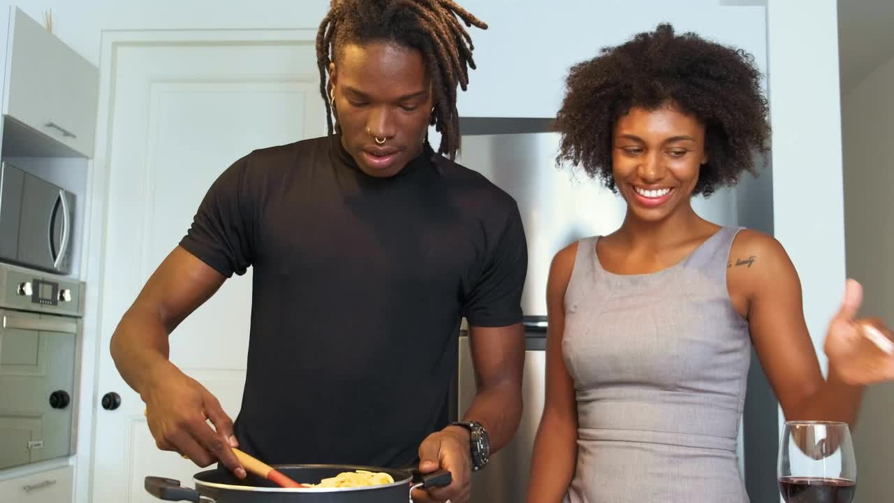 Stock Video Couple Having Fun While Cooking Live Wallpaper For PC