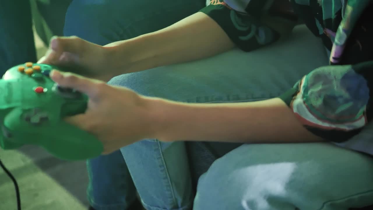 Stock Video Couple Having Fun Playing Video Games Live Wallpaper For PC