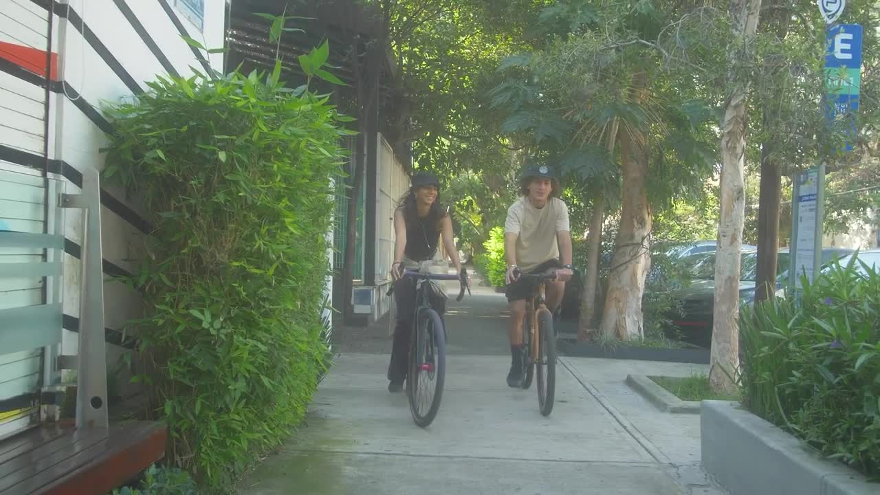 Stock Video Couple Having A Bike Ride Live Wallpaper For PC