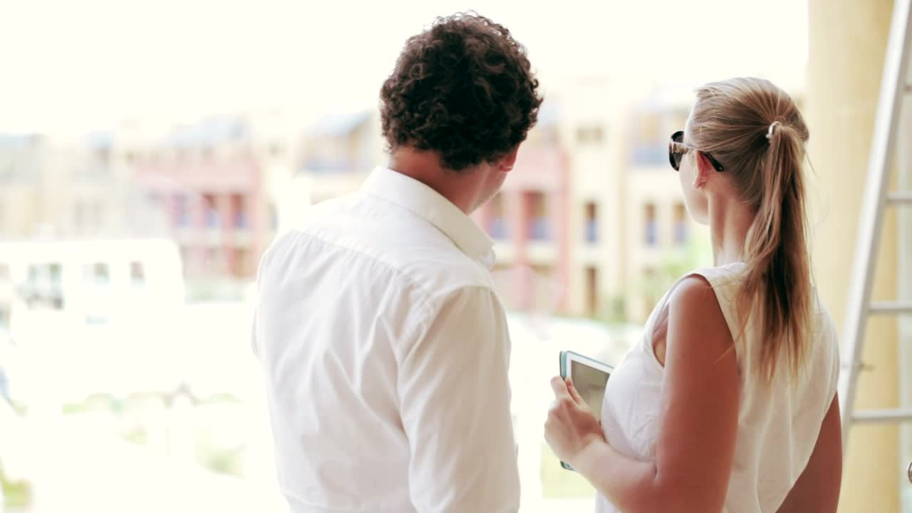 Stock Video Couple Discussing A Construction Project Live Wallpaper For PC