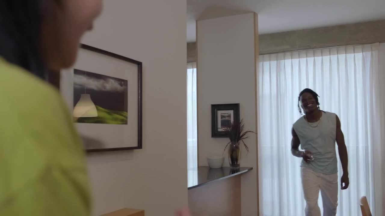 Stock Video Couple Dancing Joyfully At Home Live Wallpaper For PC