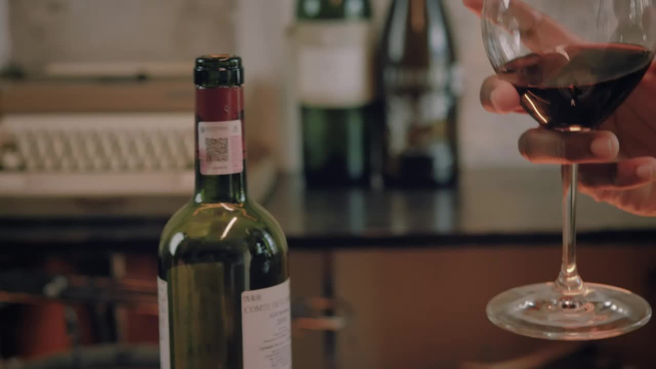 Stock Video Couple Clinking Her Wine Glasses During A Romantic Dinner Live Wallpaper For PC