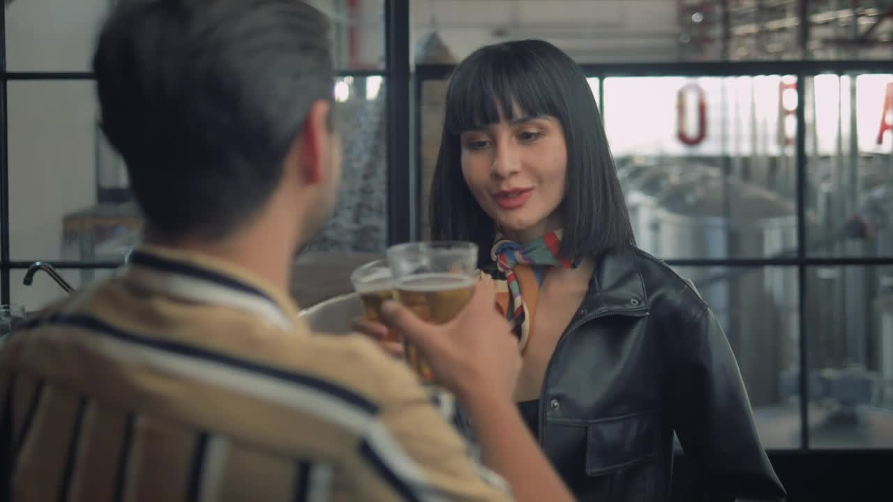 Stock Video Couple Cheers With Beer Live Wallpaper For PC