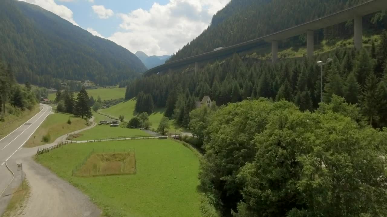 Stock Video Countryside With A Freeway Next To A Mountain Live Wallpaper For PC
