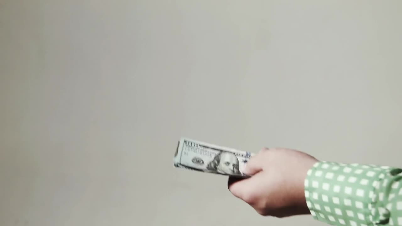 Stock Video Counting Money And Giving It To Another Person Live Wallpaper For PC