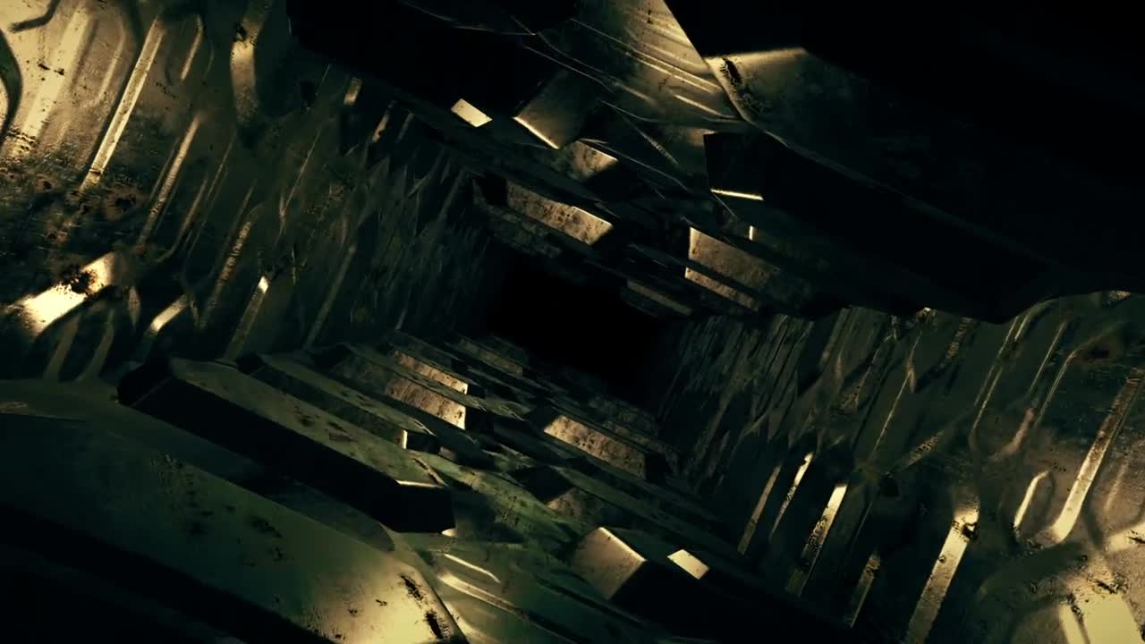 Stock Video Corridor With Rotating Metal Walls Live Wallpaper For PC