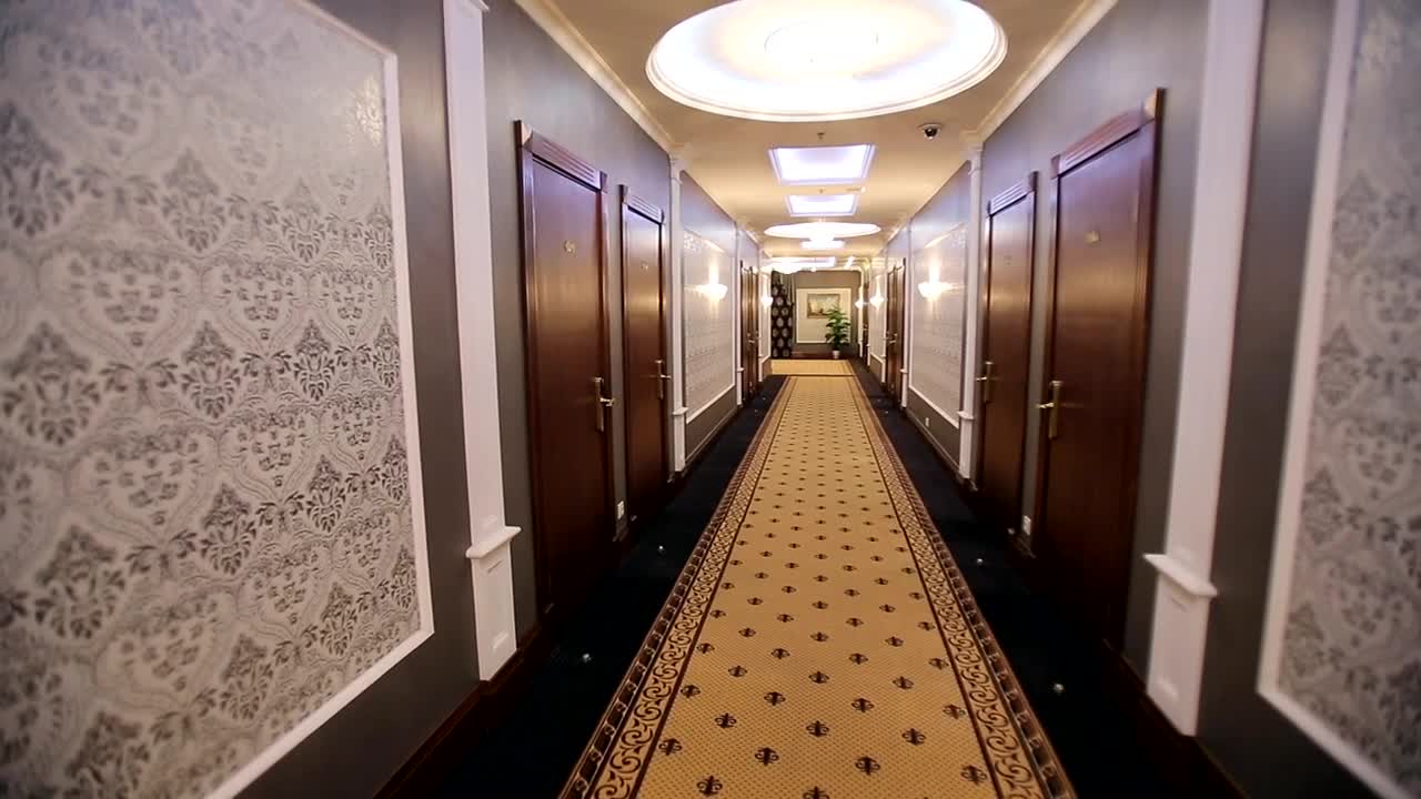 Stock Video Corridor Of An Elegant Hotel Live Wallpaper For PC