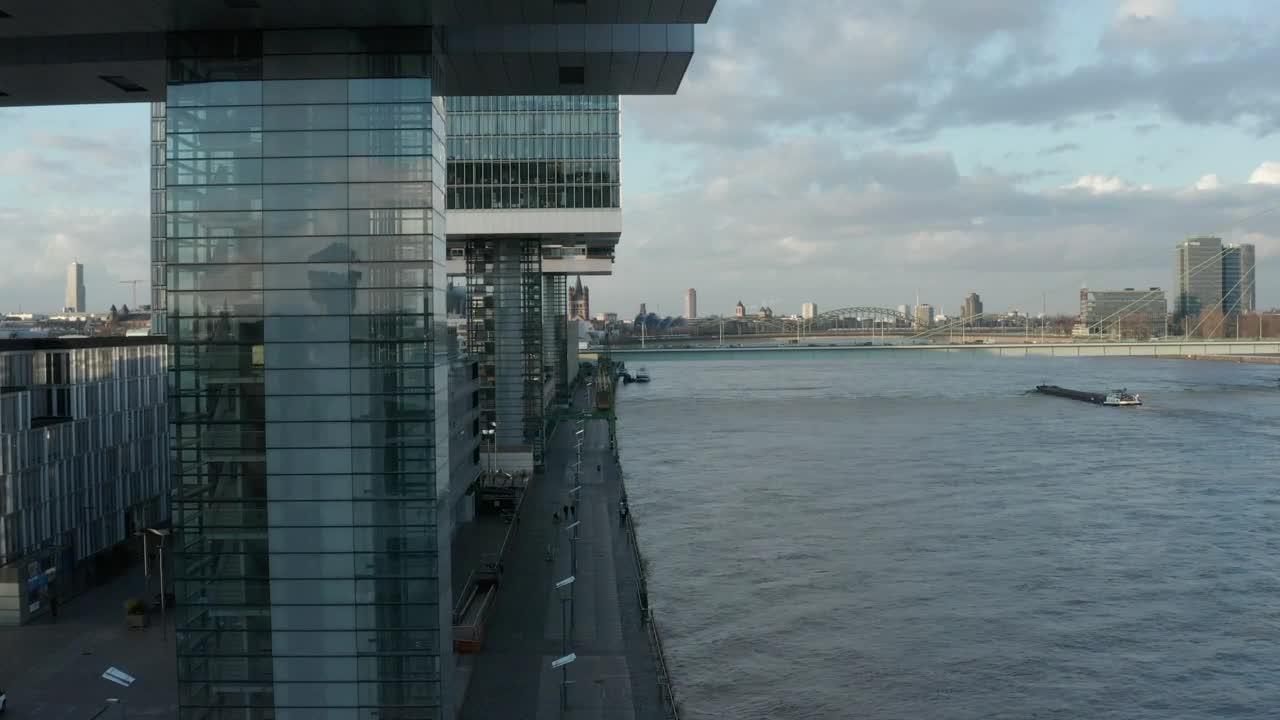 Stock Video Corporate Office Buildings Next To A River Live Wallpaper For PC