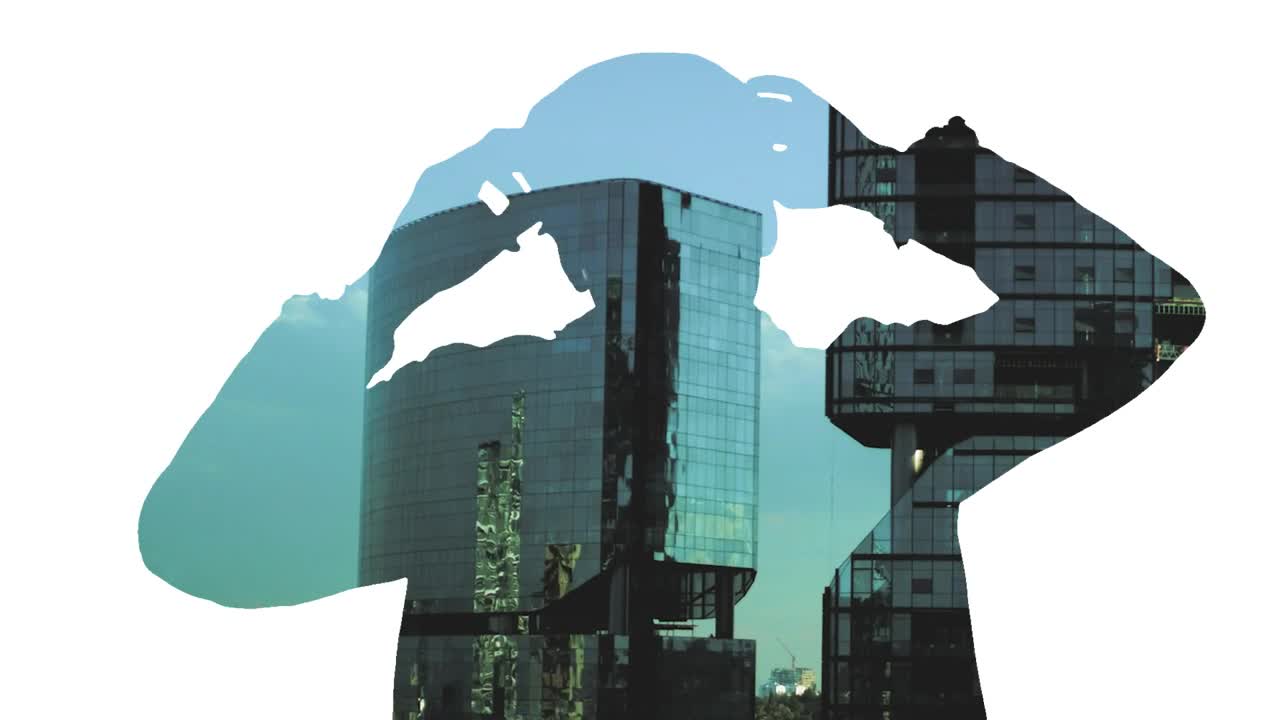 Stock Video Corporate Buildings And A Man Live Wallpaper For PC