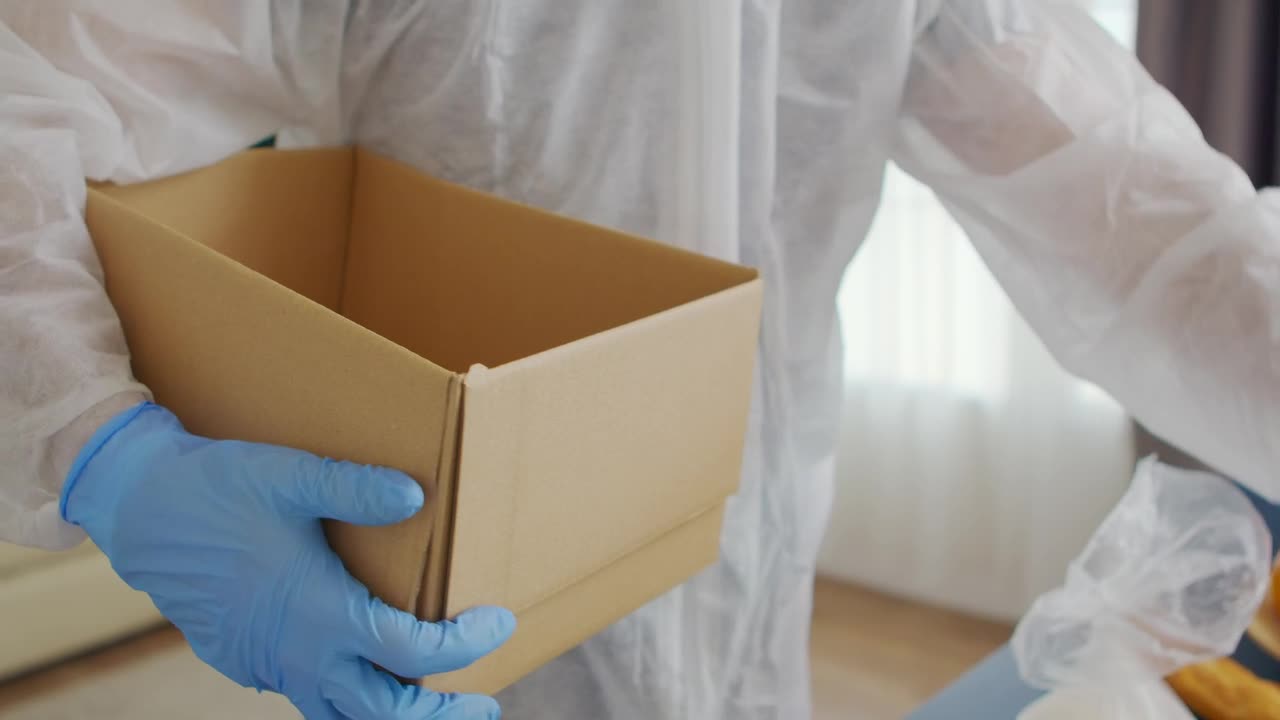 Stock Video Coronavirus Pandemic Grocery Delivery Closeup Live Wallpaper For PC