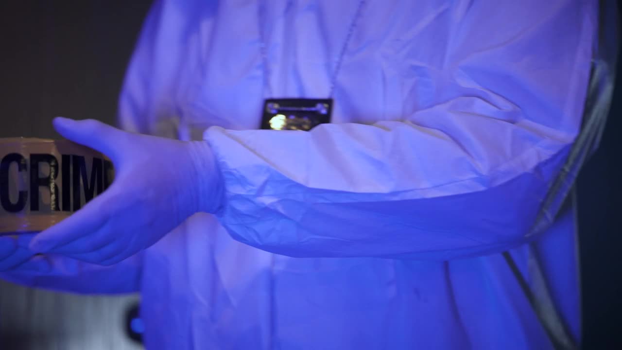 Stock Video Cordoning Off A Crime Scene With Barricade Tape Live Wallpaper For PC