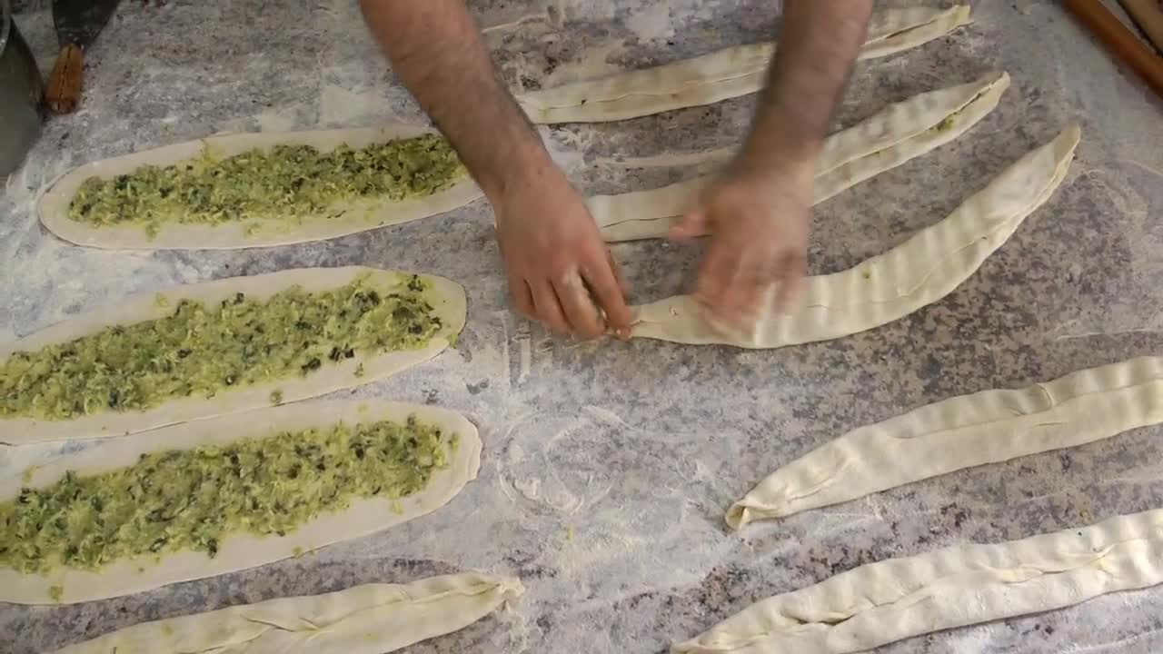 Stock Video Cooks Hands Preparing Turkish Food Live Wallpaper For PC