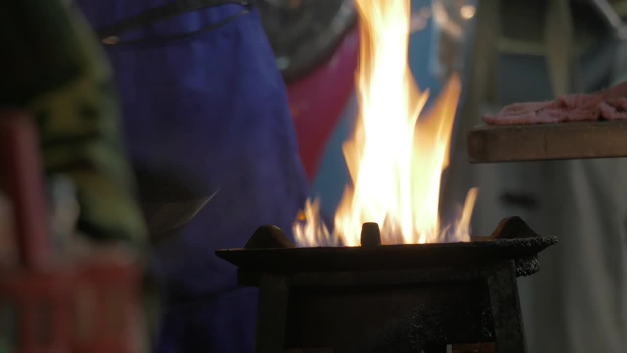 Stock Video Cooking Over An Open Fire In Thailand Live Wallpaper For PC