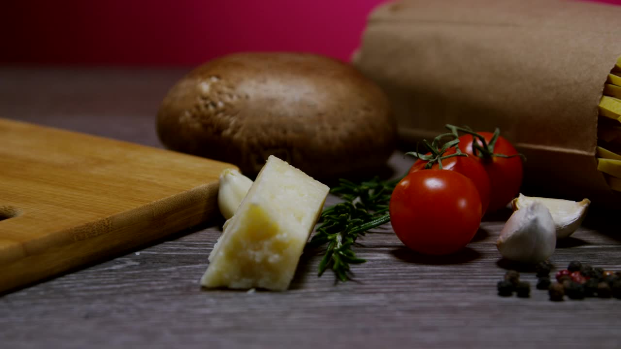 Stock Video Cooking Ingredients For An Italian Meal Live Wallpaper For PC