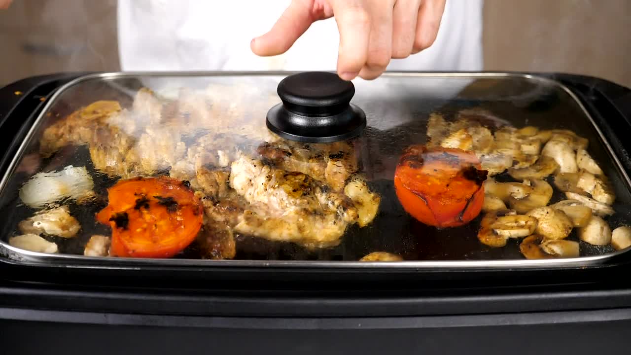 Stock Video Cooking Chicken And Mushrooms Outside Live Wallpaper For PC