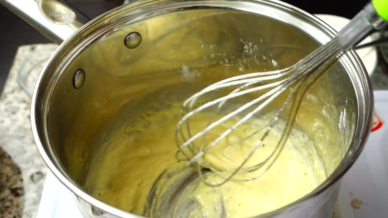 Stock Video Cooking Béchamel Sauce Slow Motion Live Wallpaper For PC