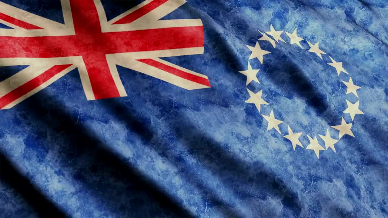 Stock Video Cook Islands Flag Full Screen Live Wallpaper For PC
