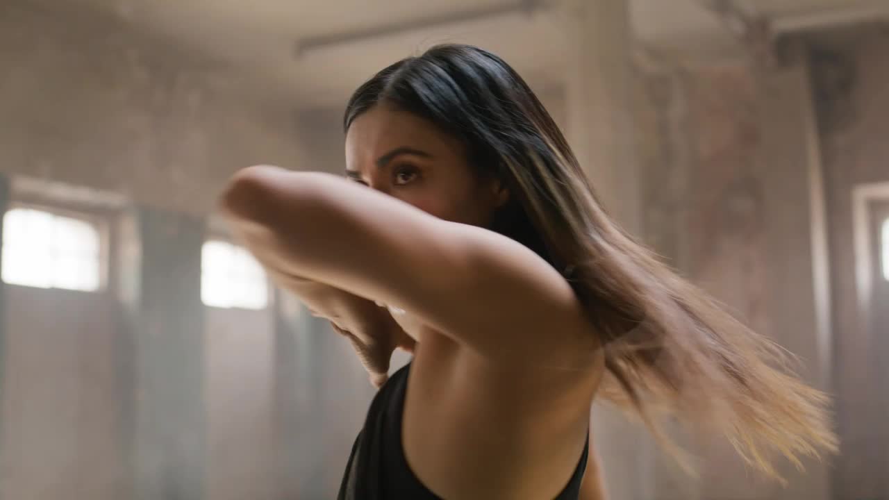 Stock Video Contemporary Dancer With Black Dress Live Wallpaper For PC