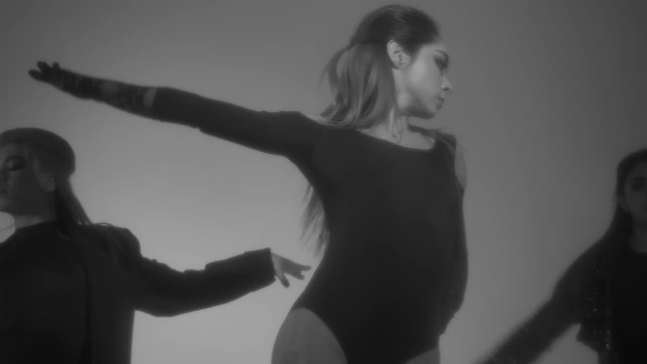 Stock Video Contemporary Choreography In Black And White Live Wallpaper For PC
