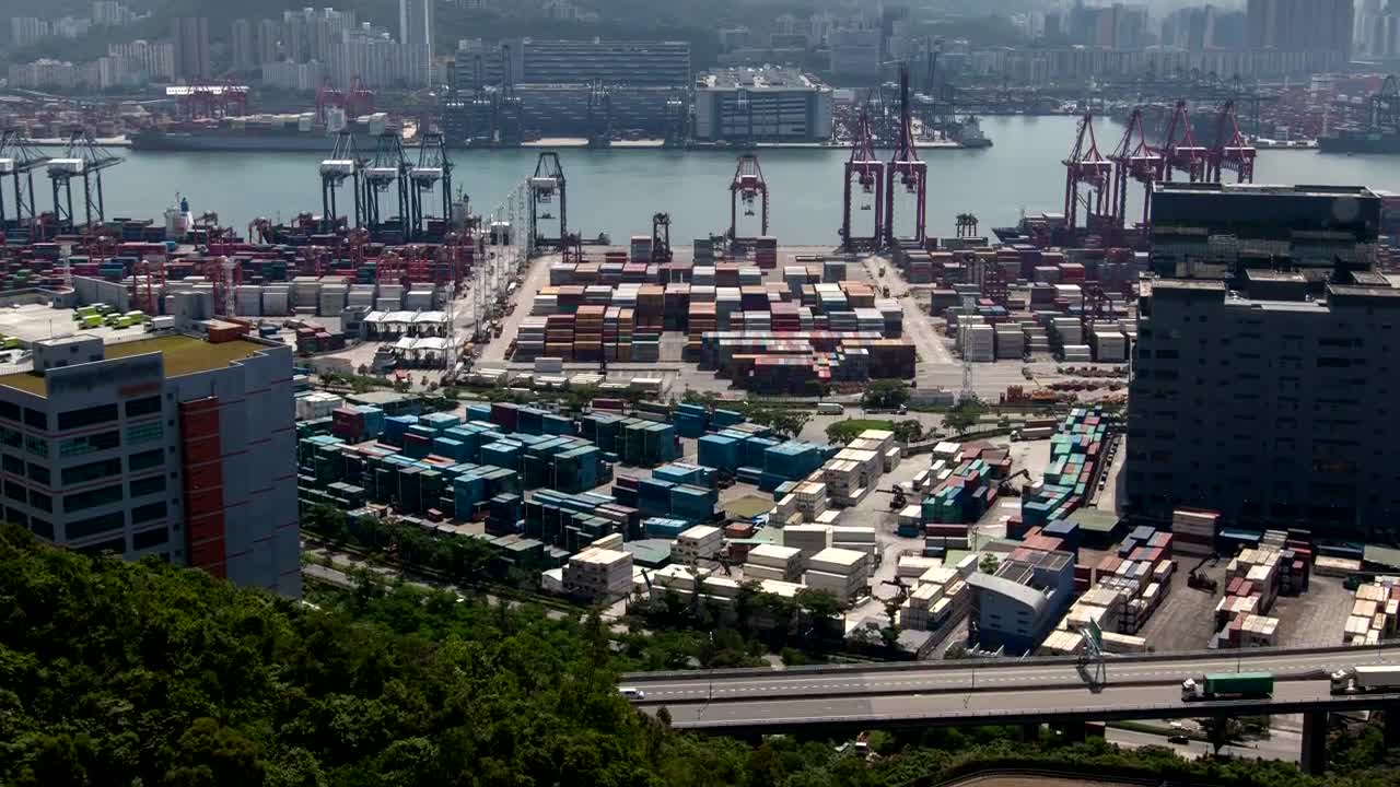 Stock Video Container Area On A Cargo Ship Harbor Live Wallpaper For PC