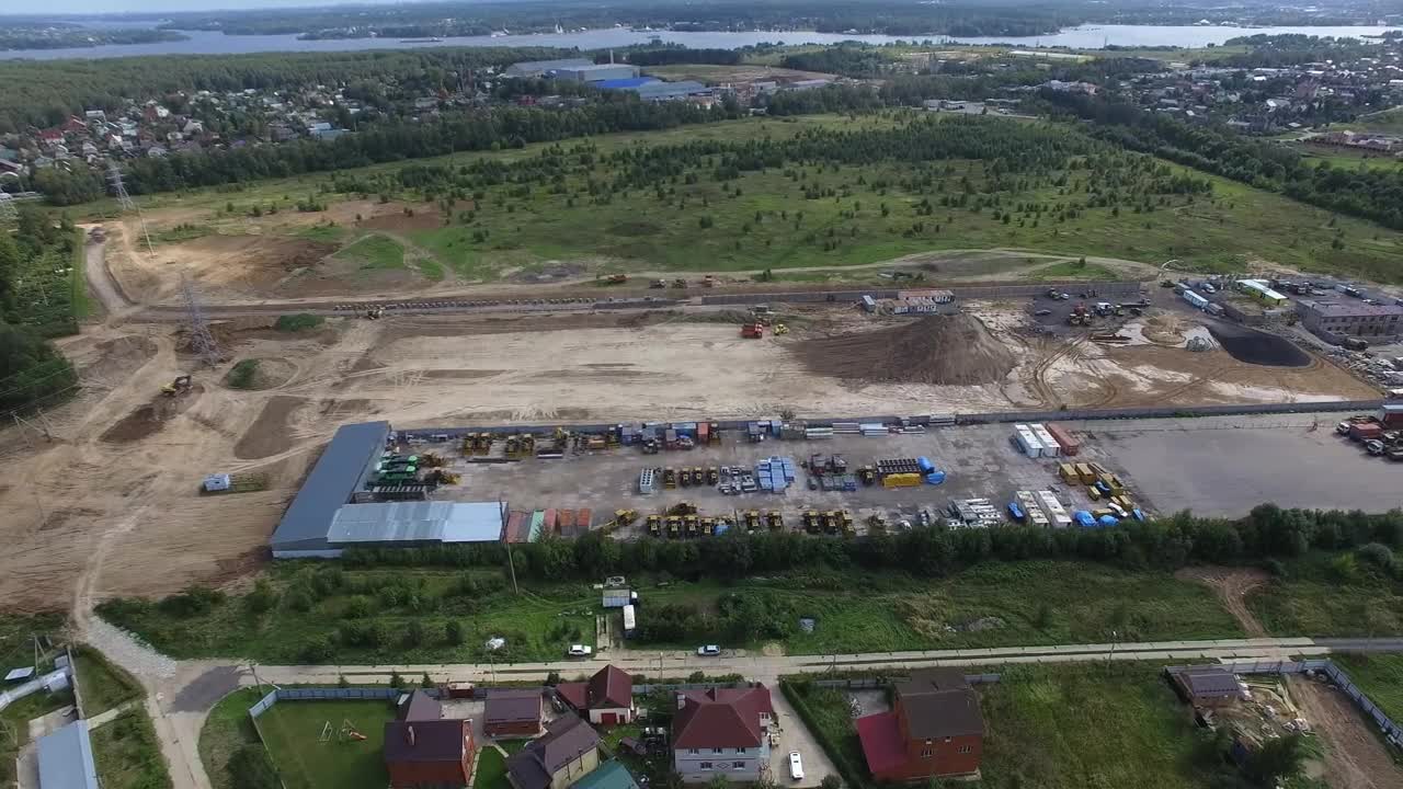 Stock Video Construction Site Close To A River Live Wallpaper For PC