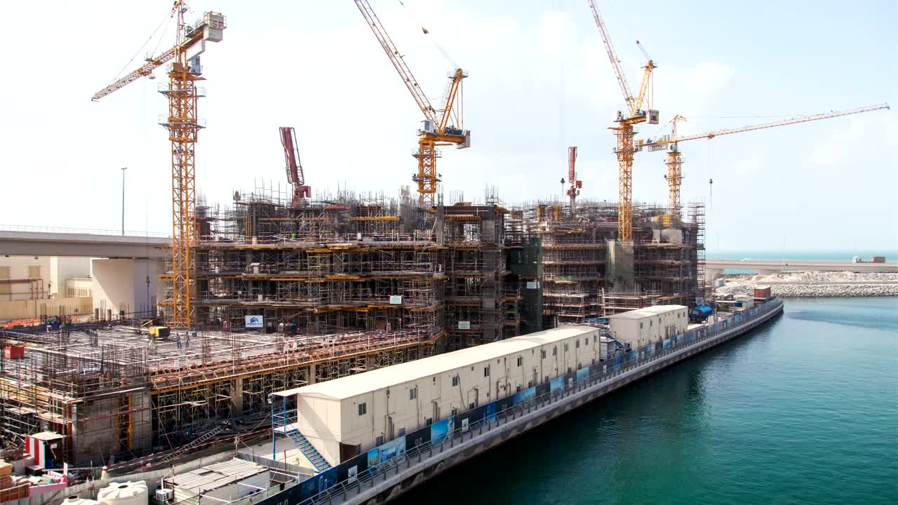 Stock Video Construction Of A Building On A Coast Live Wallpaper For PC