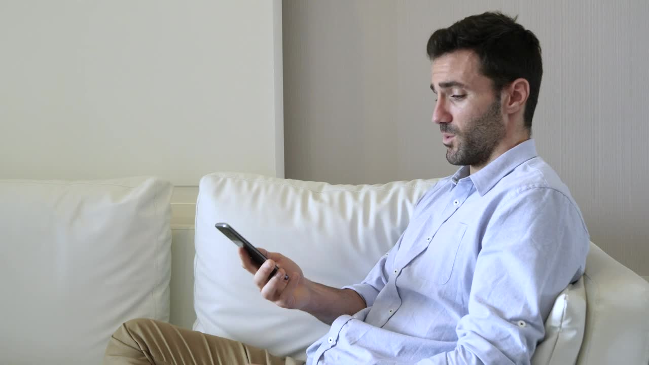 Stock Video Confident Man Phoning Someone Live Wallpaper For PC