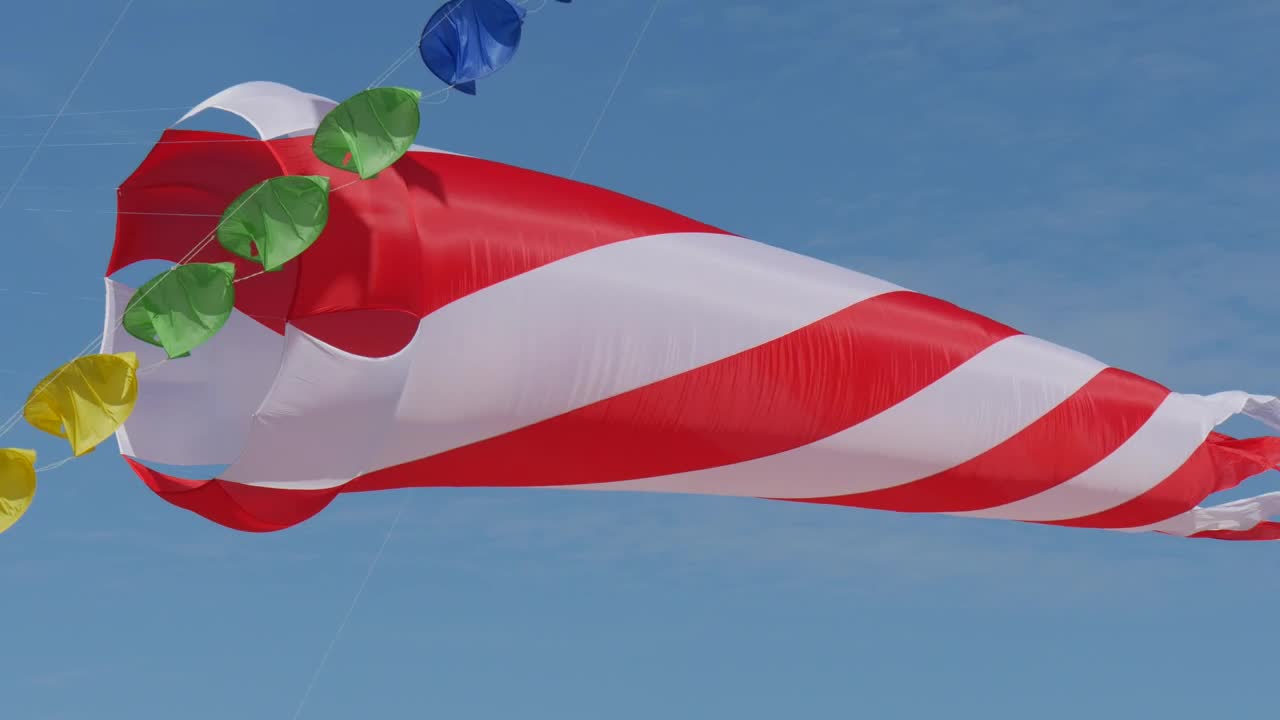 Stock Video Cone Shaped Kite In The Sky Live Wallpaper For PC