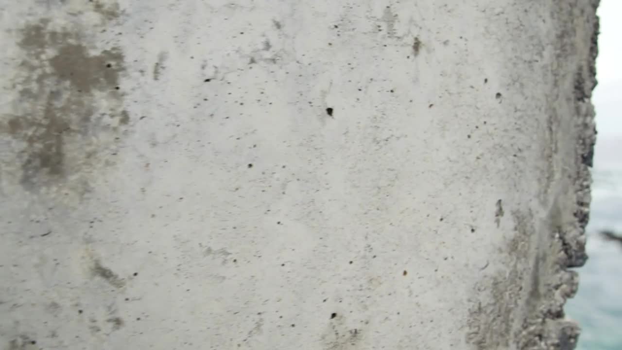 Stock Video Concrete Texture And Beach View With Rocks Live Wallpaper For PC