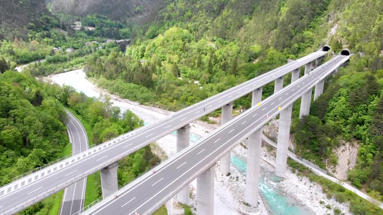 Stock Video Concrete Highway Bridge Ends In A Tunnel Live Wallpaper For PC