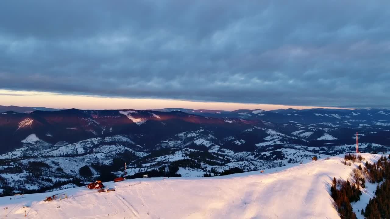 Stock Video Communications Tower In A Stunning Winter Landscape Live Wallpaper For PC