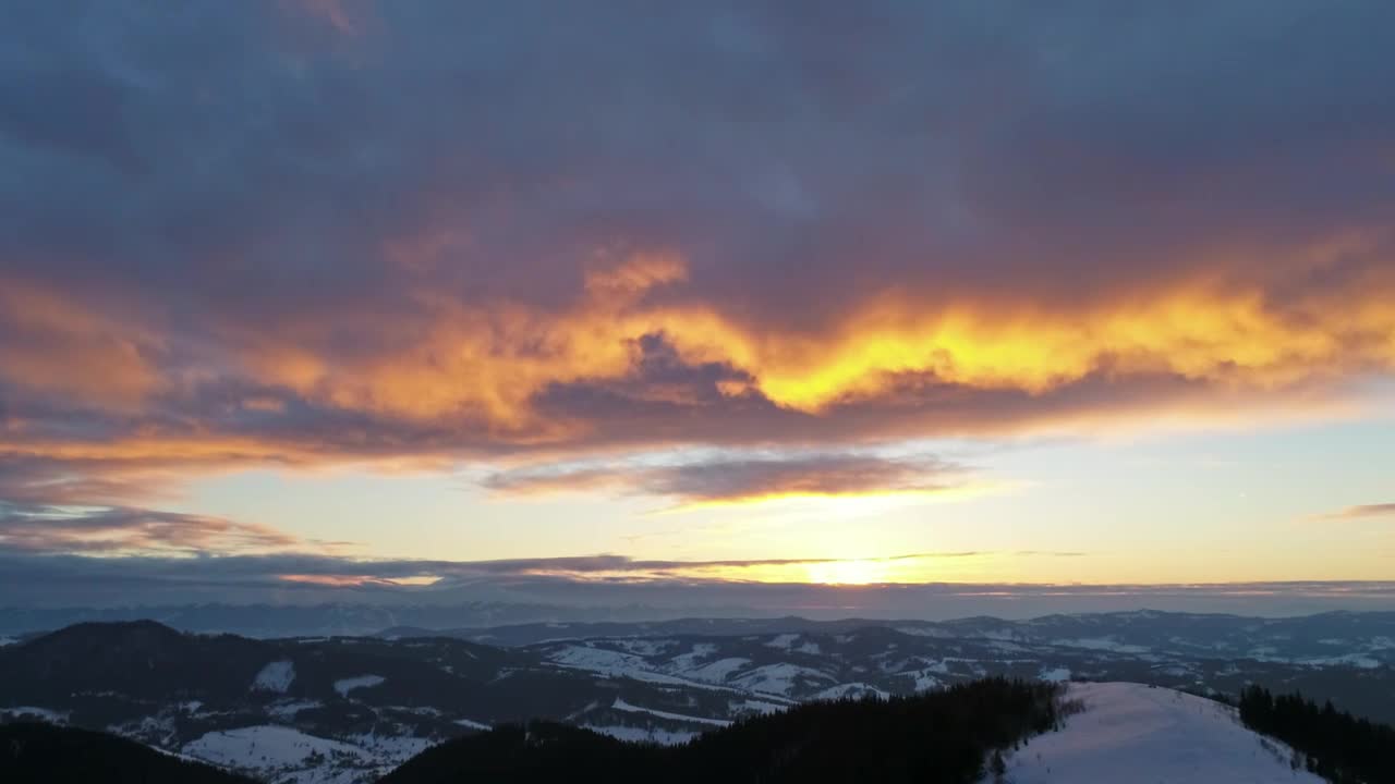 Stock Video Colorful Sunset Reflected In The Clouds Live Wallpaper For PC