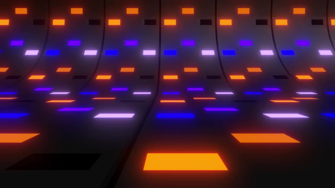 Stock Video Colorful Lights In A Curve Surface Live Wallpaper For PC