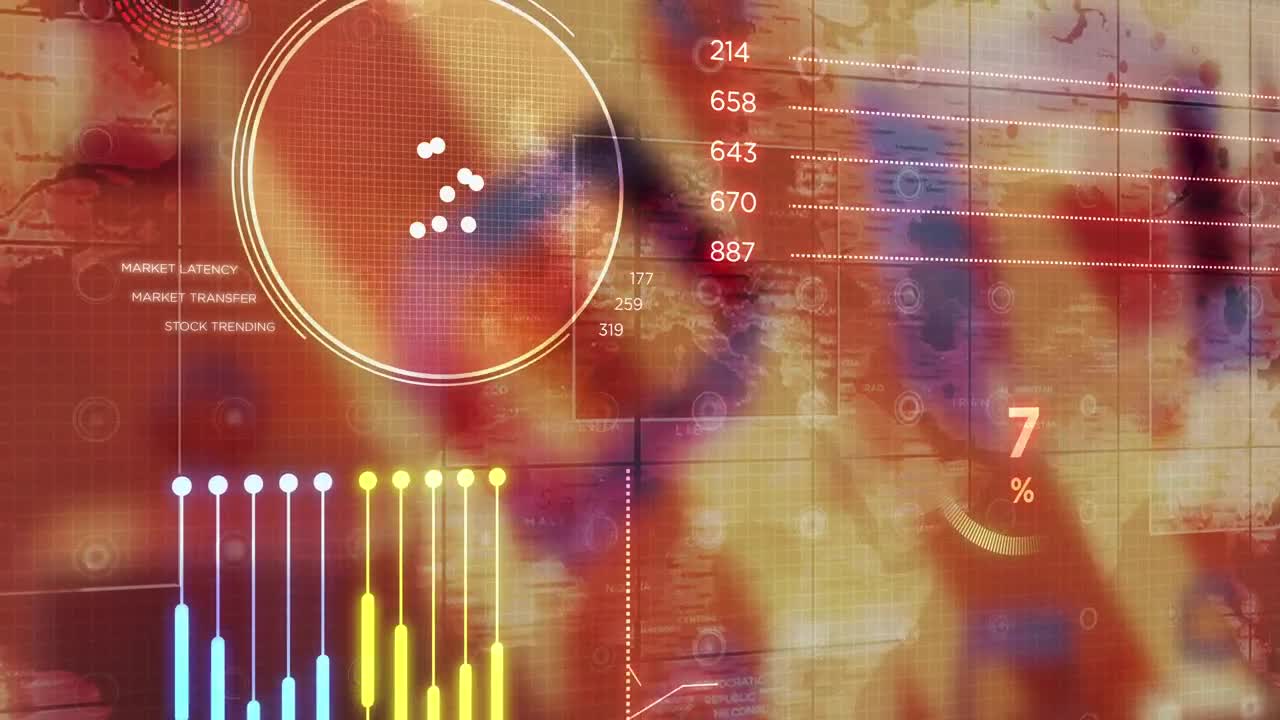 Stock Video Colorful Infographics Stock Growth Animation Live Wallpaper For PC