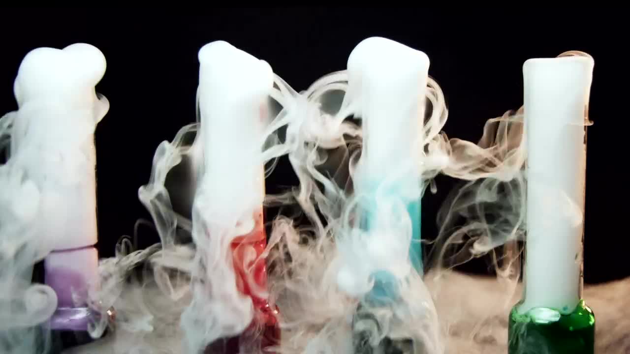 Stock Video Colorful Glasses With Dry Ice Live Wallpaper For PC