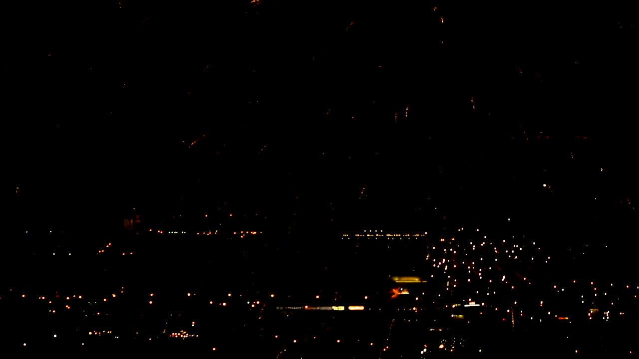 Stock Video Colorful Fireworks Flashing In The Evening Live Wallpaper For PC