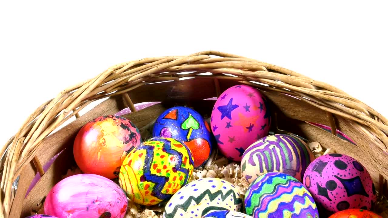 Stock Video Colorful Easter Eggs With Painted Patterns Live Wallpaper For PC