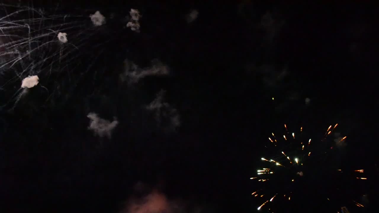 Stock Video Colorful Fireworks Exploding At Night Live Wallpaper For PC