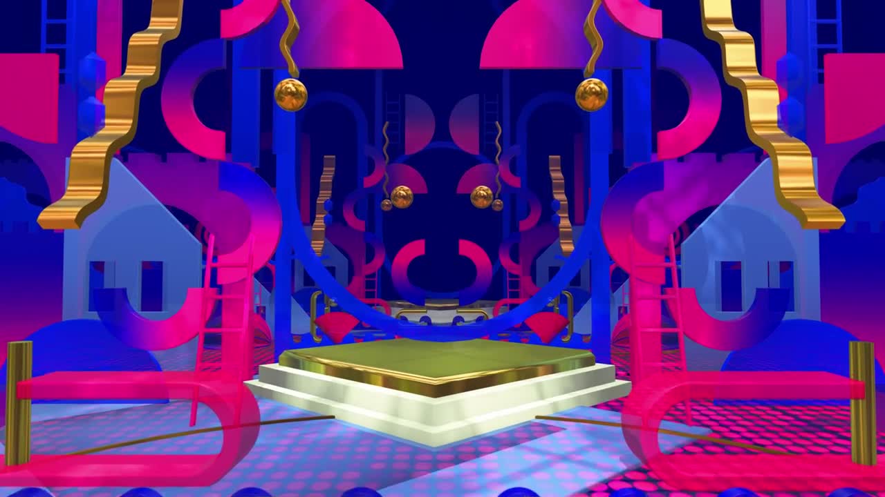 Stock Video Colorful Abstract Geometric Shapes Backdrop Live Wallpaper For PC