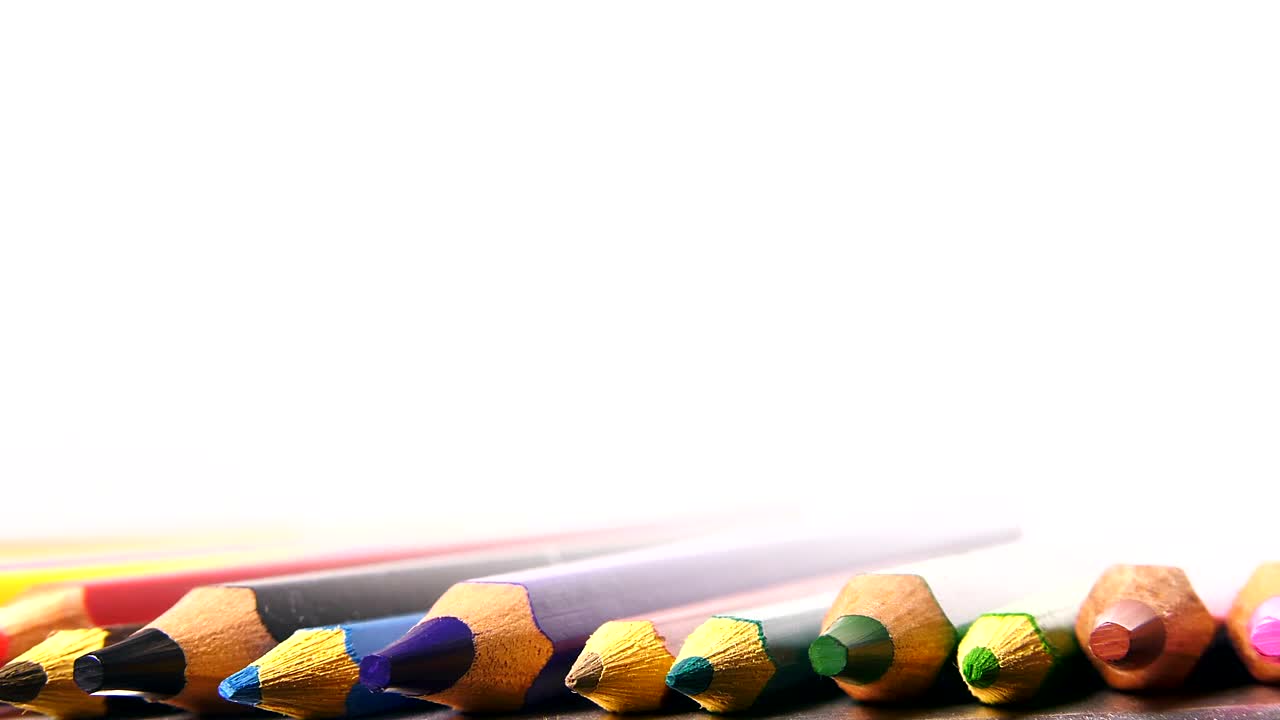 Stock Video Colored Pencils In Detail Live Wallpaper For PC