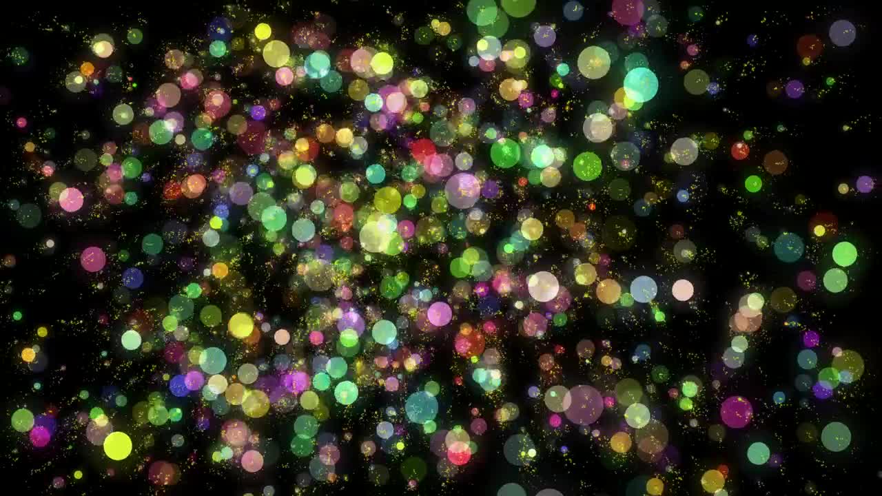Stock Video Colored Fuzzy Bokeh Dots Live Wallpaper For PC