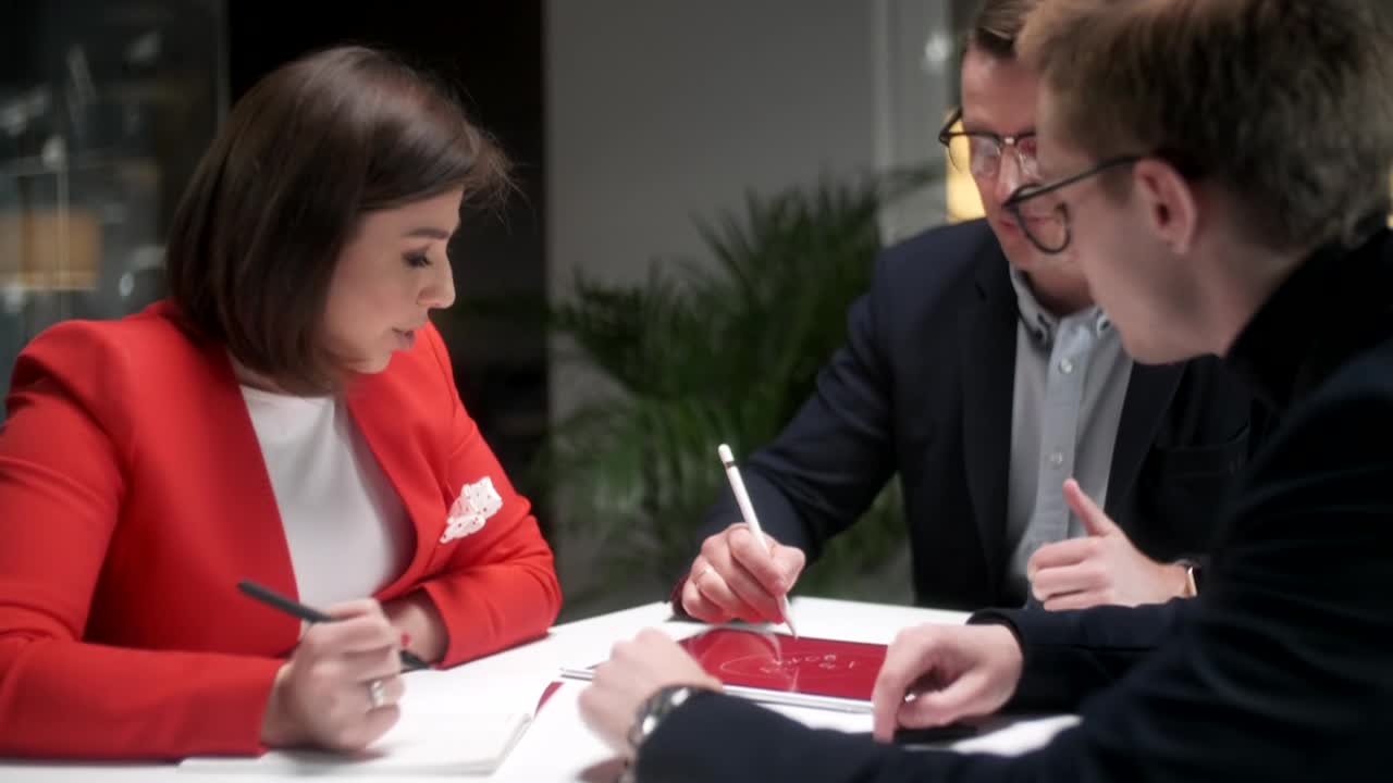 Stock Video Colleagues Talking At A Job Strategy Meeting Live Wallpaper For PC