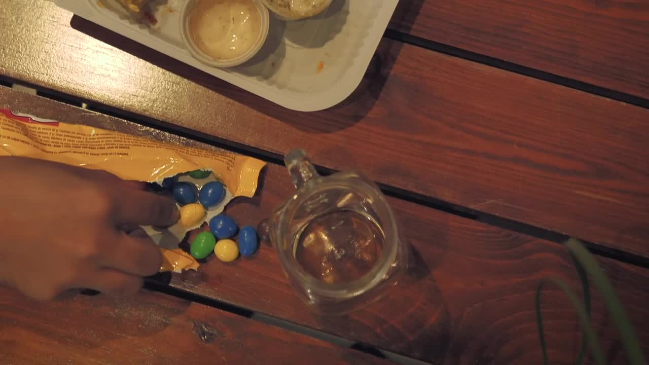 Stock Video Coffee Table With Food Scraps Live Wallpaper For PC