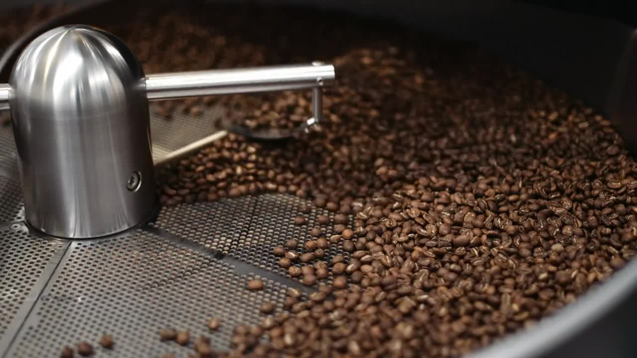 Stock Video Coffee Roaster In Operation Live Wallpaper For PC