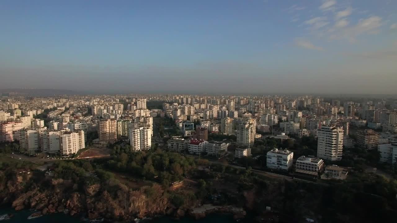 Stock Video Coastal Buildings And A Clearing Sky Live Wallpaper For PC