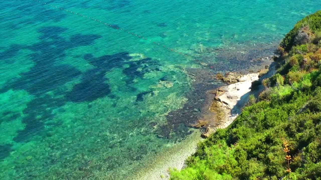 Stock Video Coast With Crystal Clear Sea Water In Summer Live Wallpaper For PC