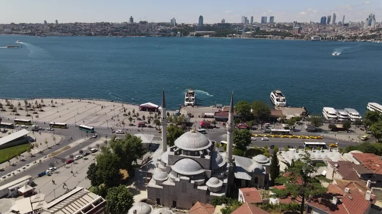 Stock Video Coast Of A Sunny City With A Couple Of Yachts Live Wallpaper For PC