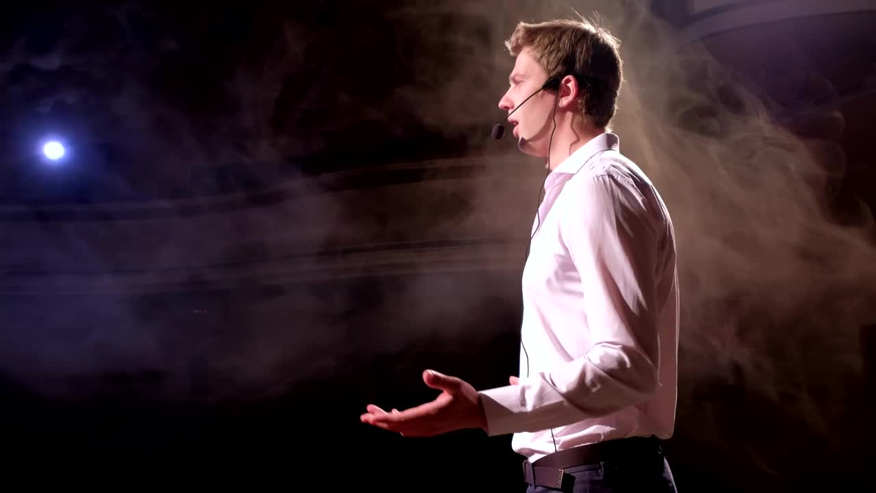 Stock Video Coach Giving A Talk In An Auditorium Live Wallpaper For PC