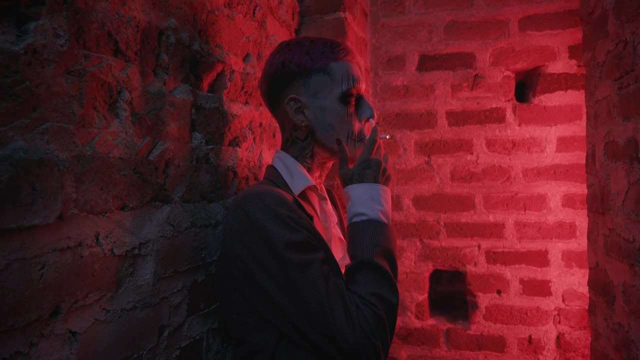 Stock Video Clown Smoking In A Tunnel Live Wallpaper For PC